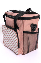 Load image into Gallery viewer, Insulated Checked Tote in Pink
