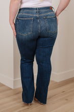 Load image into Gallery viewer, Josephine Mid Rise Raw Hem Bootcut Jeans
