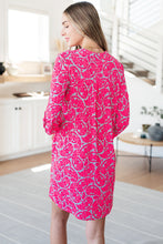 Load image into Gallery viewer, Lizzy Dress in Grey and Pink Paisley
