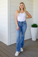 Load image into Gallery viewer, Matilda Mid Rise Vintage Button Fly Bootcut Jeans
