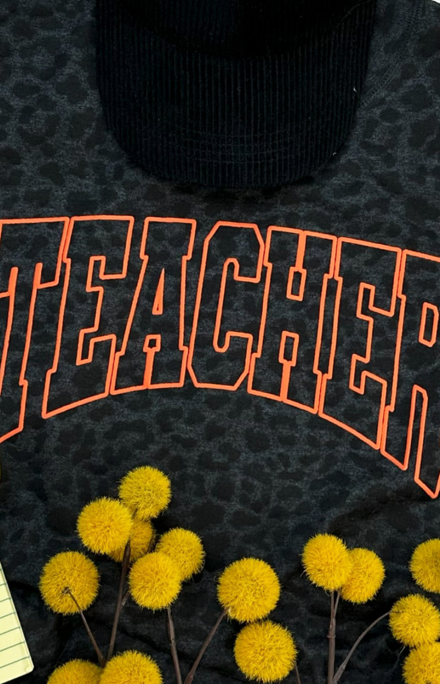 Teacher Orange Puff Women's T-Shirt