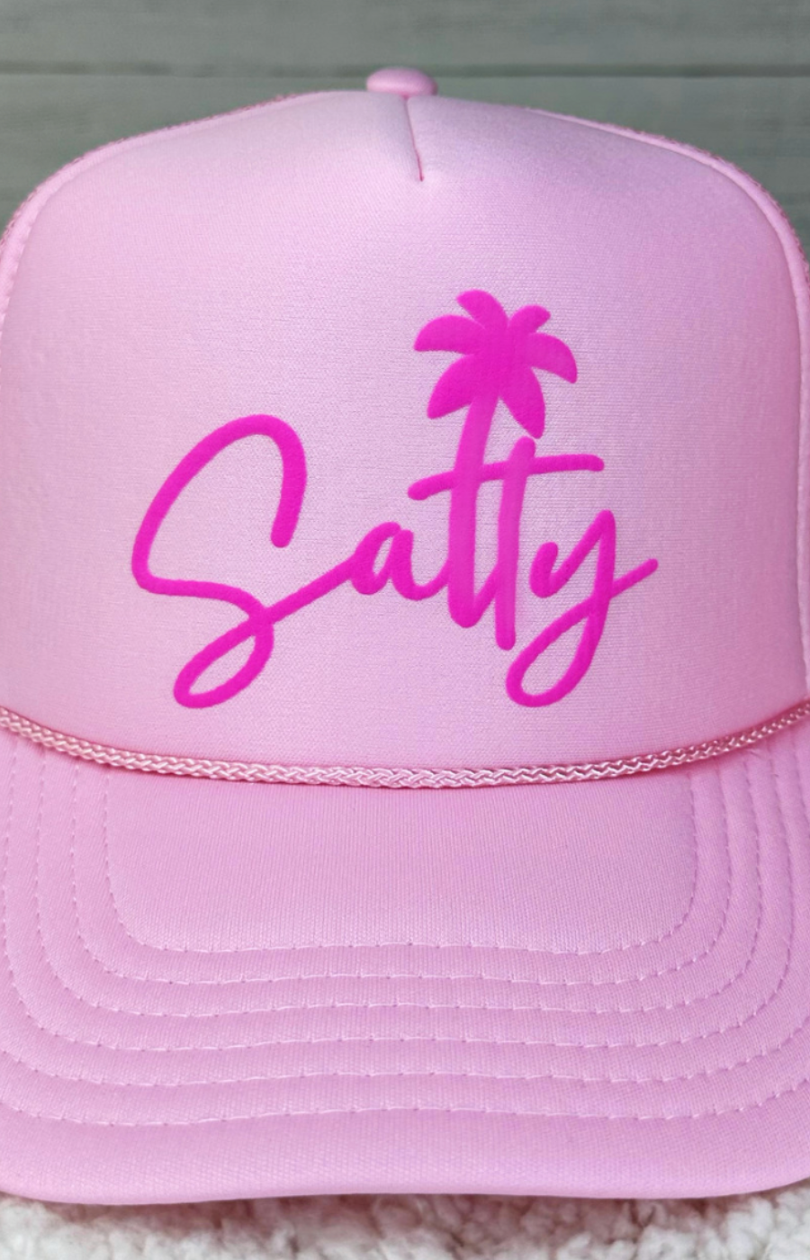 Salty Pink PUFF Foam Trucker Hat