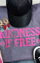 Load image into Gallery viewer, Kindness Is Free Neon Pink Tee
