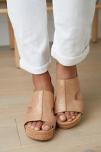 Load image into Gallery viewer, Walk Away Wedge Sandal in Rose Gold
