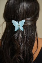 Load image into Gallery viewer, Butterfly Claw Clip in Matte Blue
