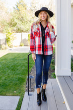 Load image into Gallery viewer, A Good Thing Going Plaid Shacket In Red
