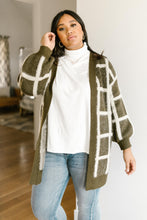 Load image into Gallery viewer, Bold Lines Cardigan in Olive
