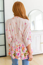 Load image into Gallery viewer, Bouquet a Day Floral Peplum Top
