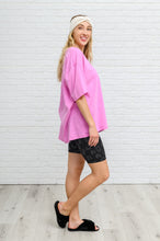 Load image into Gallery viewer, Boxy V Neck Boyfriend Tee In Pink
