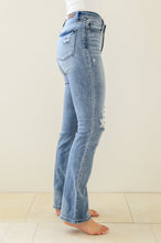 Load image into Gallery viewer, Brecken Hi-Waist Minimal Destroy Bootcut Jeans
