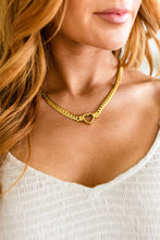 Load image into Gallery viewer, Captured Heart Gold Necklace
