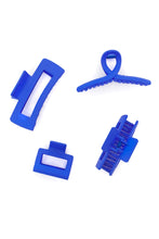 Load image into Gallery viewer, Claw Clip Set of 4 in Royal Blue
