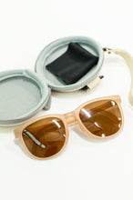 Load image into Gallery viewer, Collapsible Girlfriend Sunnies &amp; Case in Tan
