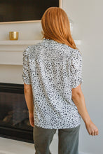 Load image into Gallery viewer, Dottie Ruched Mock Neck Blouse
