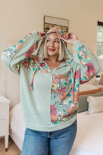 Load image into Gallery viewer, Get Started Floral Color Block Hoodie
