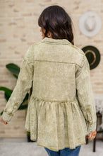 Load image into Gallery viewer, Green Tea Button Up Long Sleeve Top in Olive
