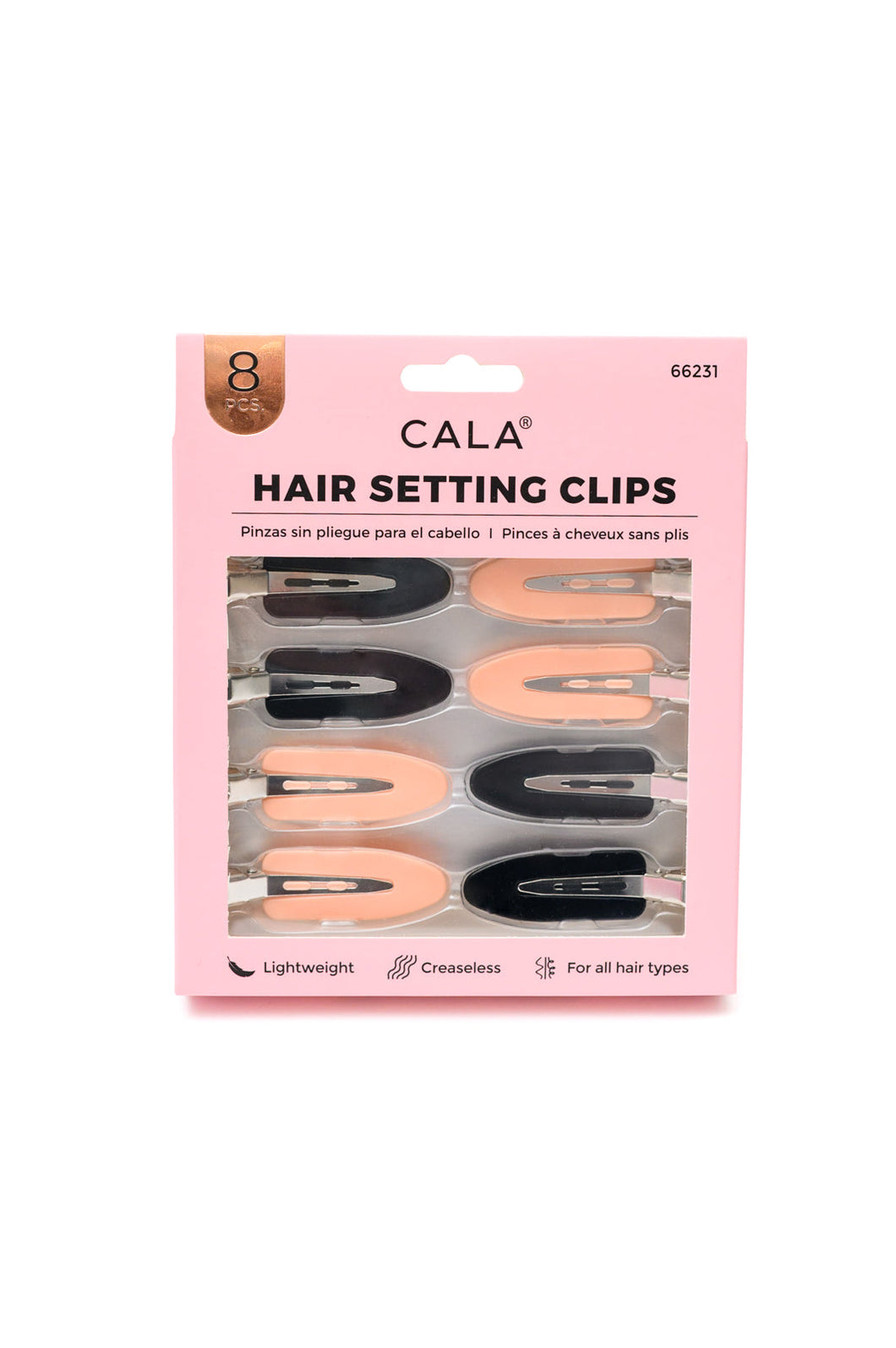 Hair Setting Clips in Pink