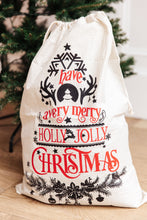 Load image into Gallery viewer, Holly Jolly Santa Sack
