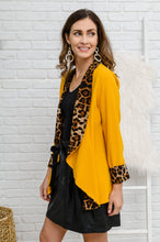 Load image into Gallery viewer, I Have A Dream Animal Print Blazer in Mustard
