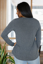 Load image into Gallery viewer, Lacey Long Sleeve V Neck In Gray
