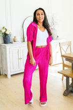 Load image into Gallery viewer, Low Key Perfect Plisse Set in Hot Pink
