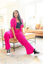 Load image into Gallery viewer, Low Key Perfect Plisse Set in Hot Pink
