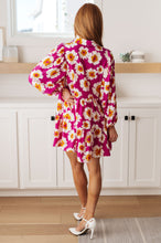Load image into Gallery viewer, Magnificently Mod Floral Shirt Dress
