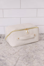 Load image into Gallery viewer, New Dawn Large Capacity Cosmetic Bag in White
