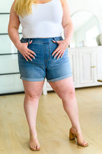 Load image into Gallery viewer, Perry High Rise Pull On Denim Shorts
