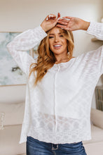 Load image into Gallery viewer, Relax With Me Knit Top in White
