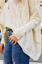 Load image into Gallery viewer, Seeing Patterns Loose Fit Knit Sweater In Cream
