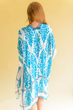 Load image into Gallery viewer, Side Trip Draped Kimono in Teal
