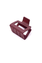 Load image into Gallery viewer, Small Square Claw Clip in Matte Berry
