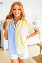Load image into Gallery viewer, Soft in Stripes Color Block Blouse
