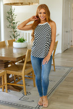 Load image into Gallery viewer, Start the Races Checkered Halter Top
