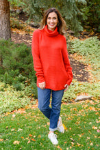 Load image into Gallery viewer, Steady Pace Roll Neck Sweater In Red
