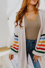 Load image into Gallery viewer, Struck Gold Rainbow Sleeve Cardigan
