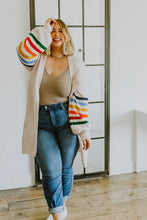 Load image into Gallery viewer, Struck Gold Rainbow Sleeve Cardigan
