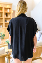 Load image into Gallery viewer, Sweet Simplicity Button Down Blouse in Black
