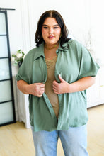Load image into Gallery viewer, Sweet Simplicity Button Down Blouse in Sage
