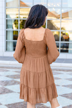 Load image into Gallery viewer, Sweetest Soul Tiered Knee Length Dress In Camel
