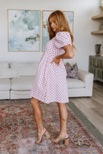Load image into Gallery viewer, The Moment Checkered Babydoll Dress
