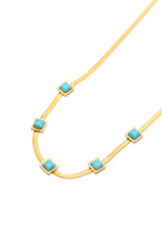Load image into Gallery viewer, Turquoise Squares Necklace
