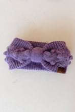 Load image into Gallery viewer, Pom Knit Head Wrap In Periwinkle
