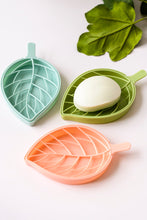 Load image into Gallery viewer, 3 pack Vintage Leaf Shape Soap Dish with water catch
